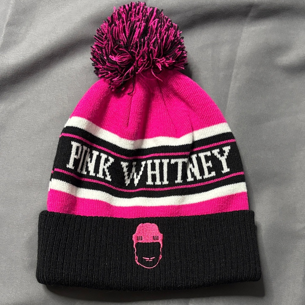 Pink Whitney vodka Pom-Pom Beanie